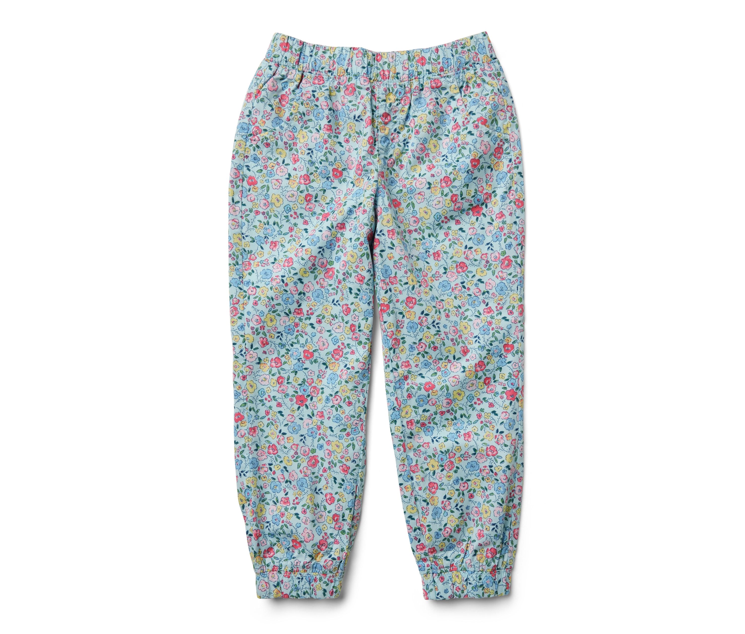 Tchibo - Kinder-Pull-on-Pants – Fit »Ella« - Mädchen - Gr. 122/128 - hellblau/geblümt