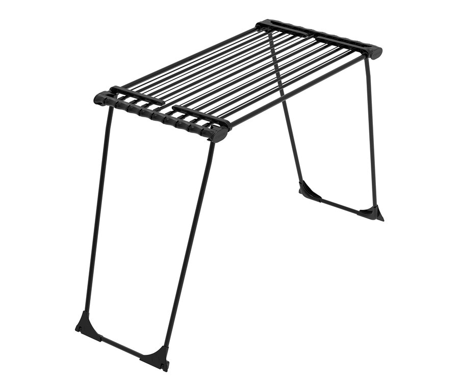 Schwarzer Teleskop-Wäscheständer »Ultra«.