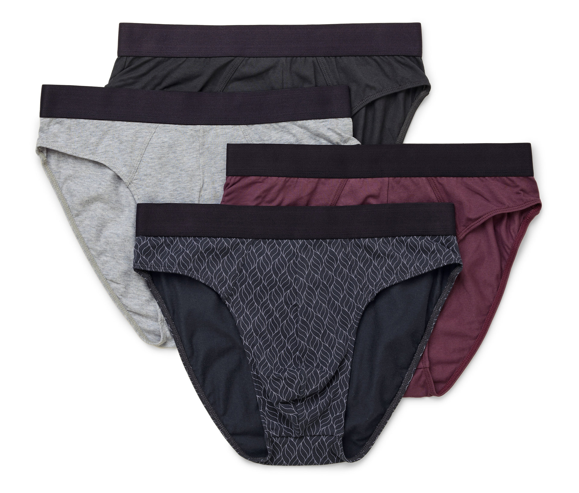 Slips - Herren - Gr. Xl/7 - anthrazit/print - anthrazit