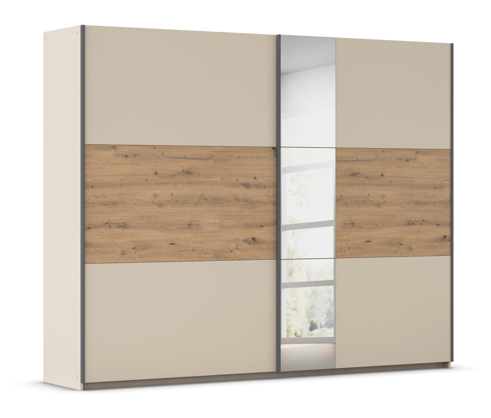 Rauch Kleiderschrank »Sajo« - 261x59x210cm - Beige - Holz / Holz