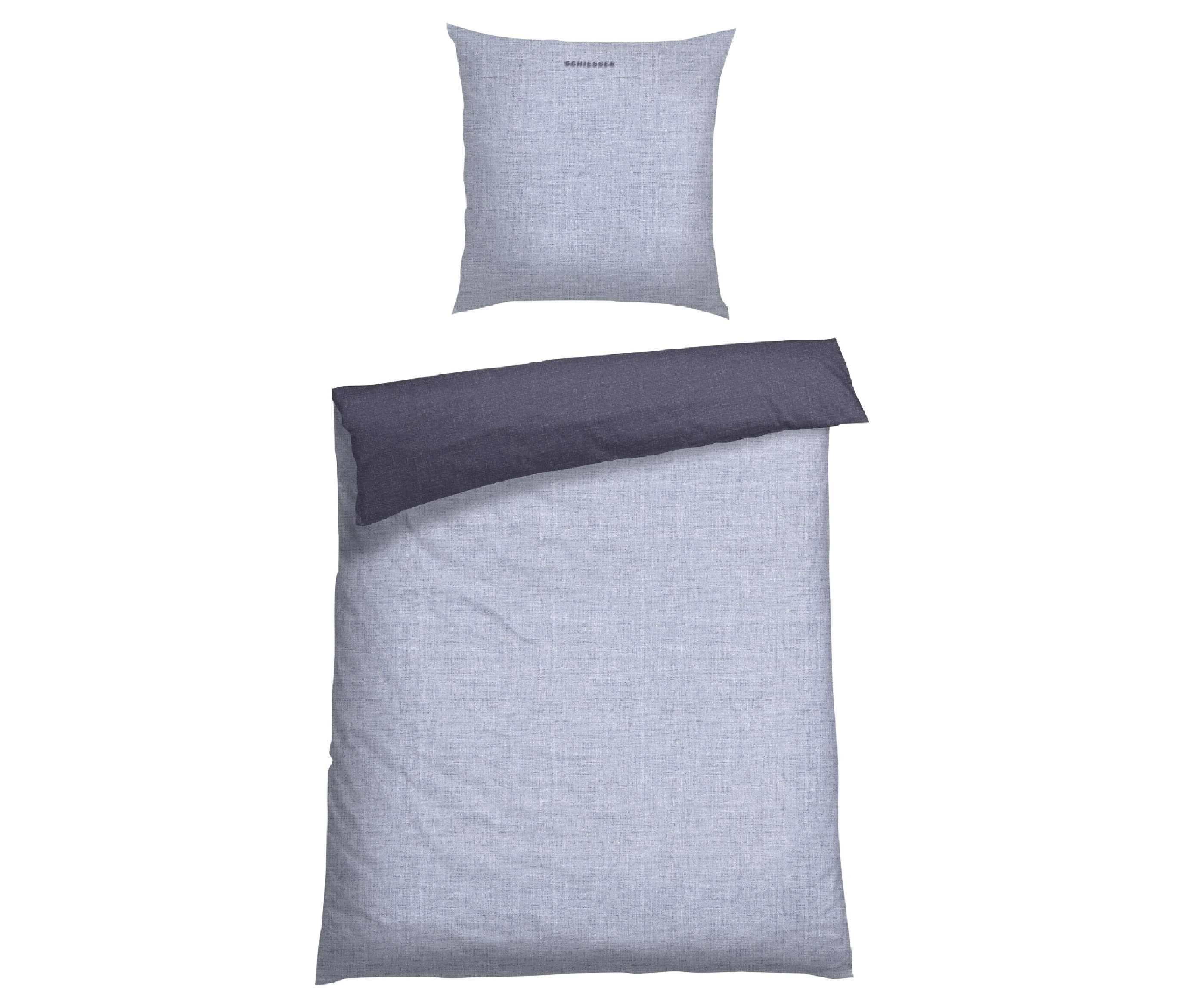 Renforcé-Bettwäsche »Doubleface« - blau - blau
