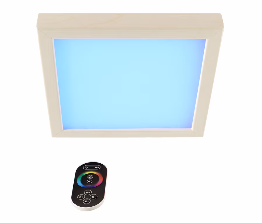 Karibu-Premium-LED-Farblichtanwendung für die Sauna mit Fernbedienung.