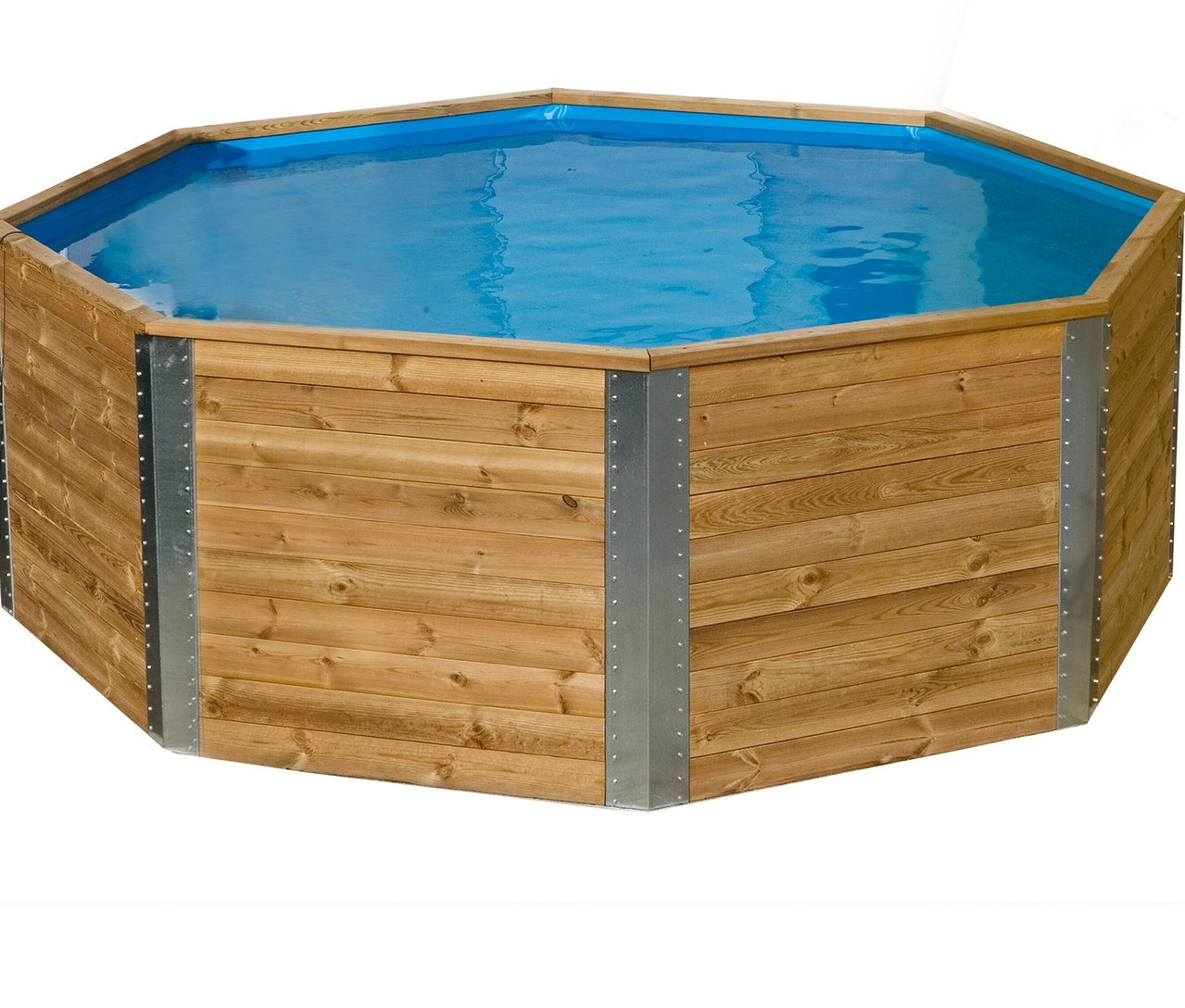 Weka-Massivholz-Gartenpool inkl. Abdeckhaube, Ø ca. 325, H ca. 116 cm.
