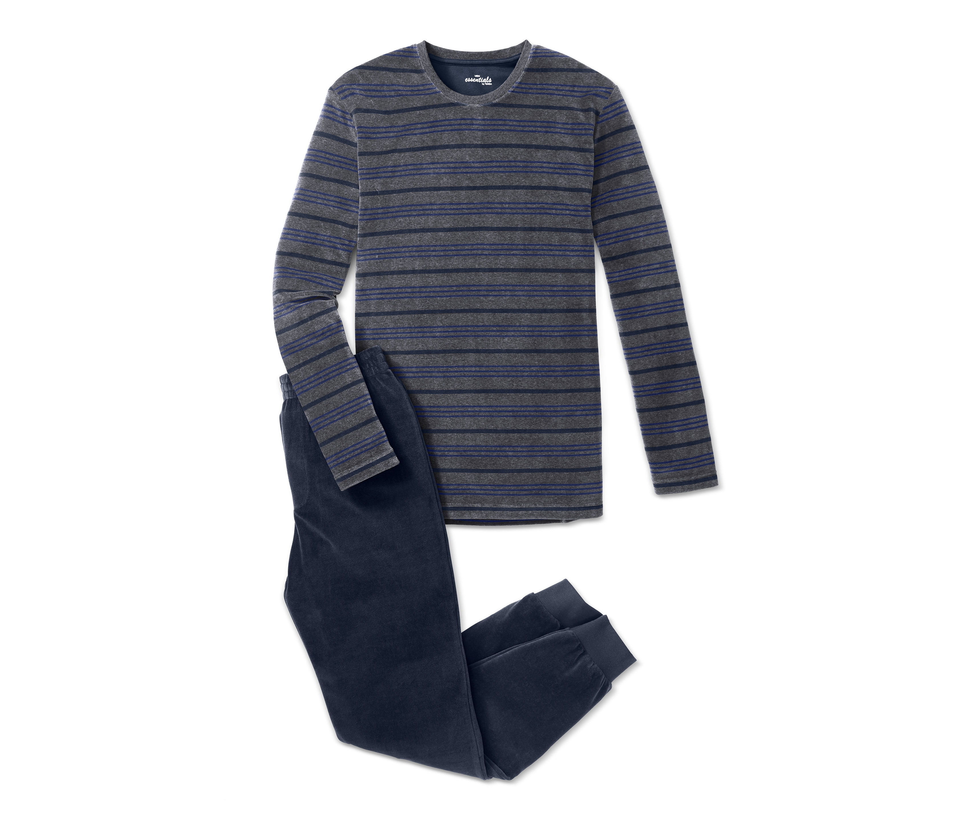 Gestreifter Nicki-Pyjama.