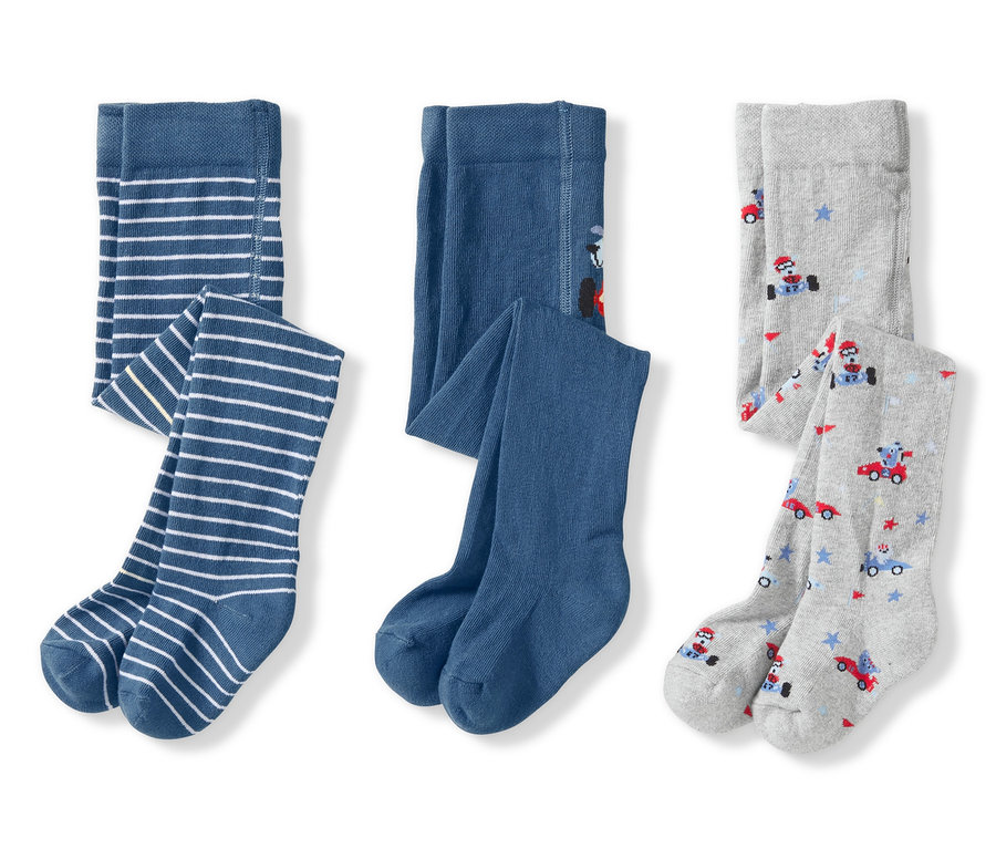 Drei Strumpfhosen für Kinder.