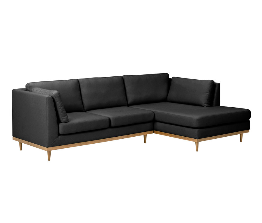 Ecksofa »Larsen«, anthrazit, rechts.
