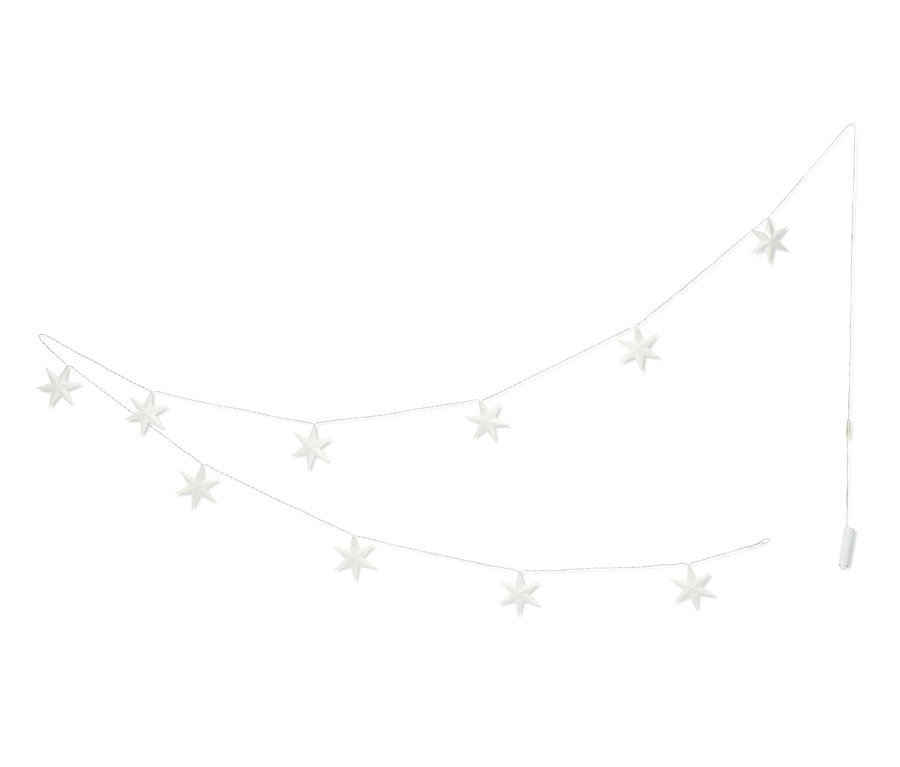 LED-Akku-Lichterkette »Sterne« mit zehn weißen Sternen.