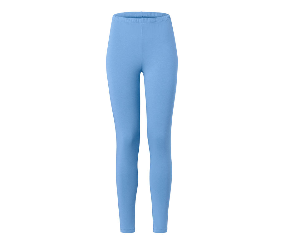 Blaue Leggings-Pyjama.