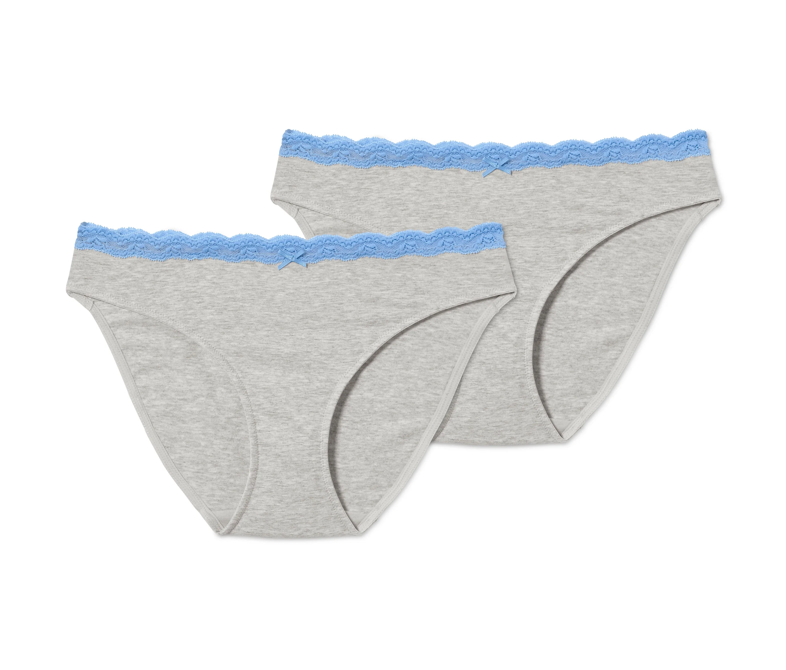 Tchibo - 2 Slips - Damen - Gr. M - grau