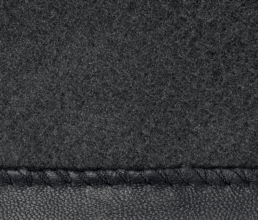 Detailaufnahme von Lederhandschuhen.