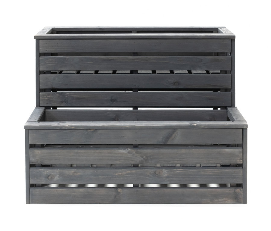 Ein 2-Stufen-Hochbeet, ca. 100 x 72 x 56 cm.