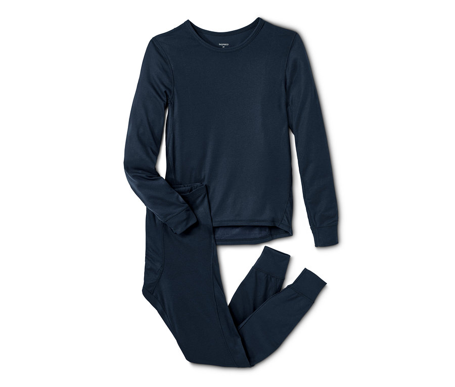 Dunkelblaue Thermo-Funktionswäsche.