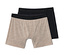 1x beige meliert, 1x schwarz