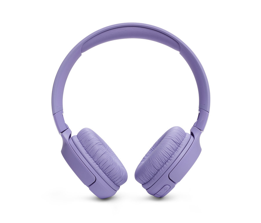 Lila JBL Tune 520 On Ear Kopfhörer auf weißem Hintergrund.