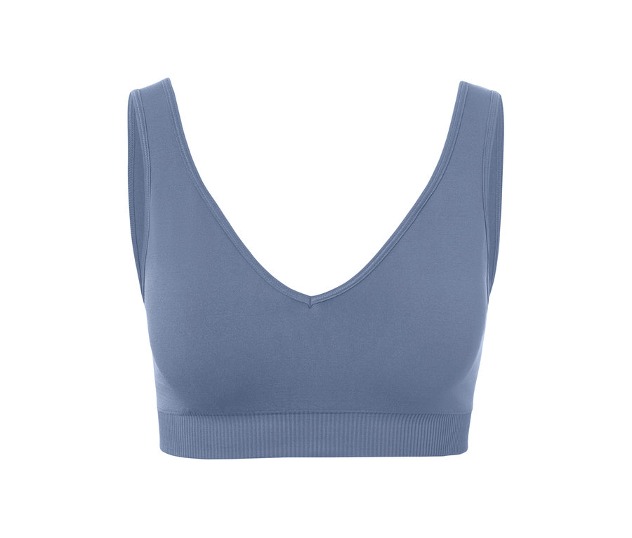 Blaues Seamless-Sport-Bustier.