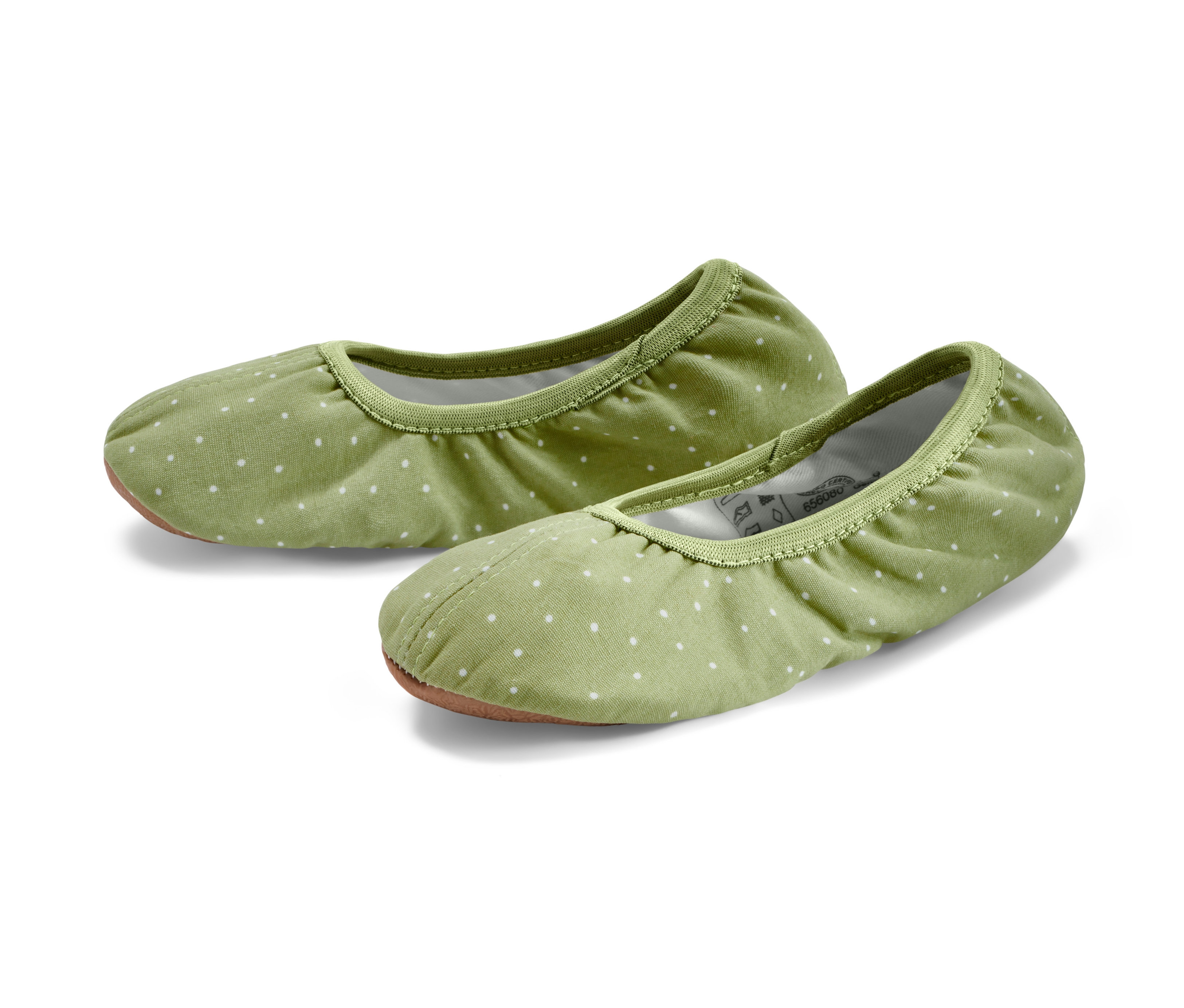 Tchibo - Kleinkinder-Gymnastikschuhe - Damen - Gr. 34 - olivgrün/gepunktet