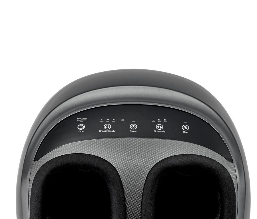 Detailansicht eines Fußmassagegeräts.