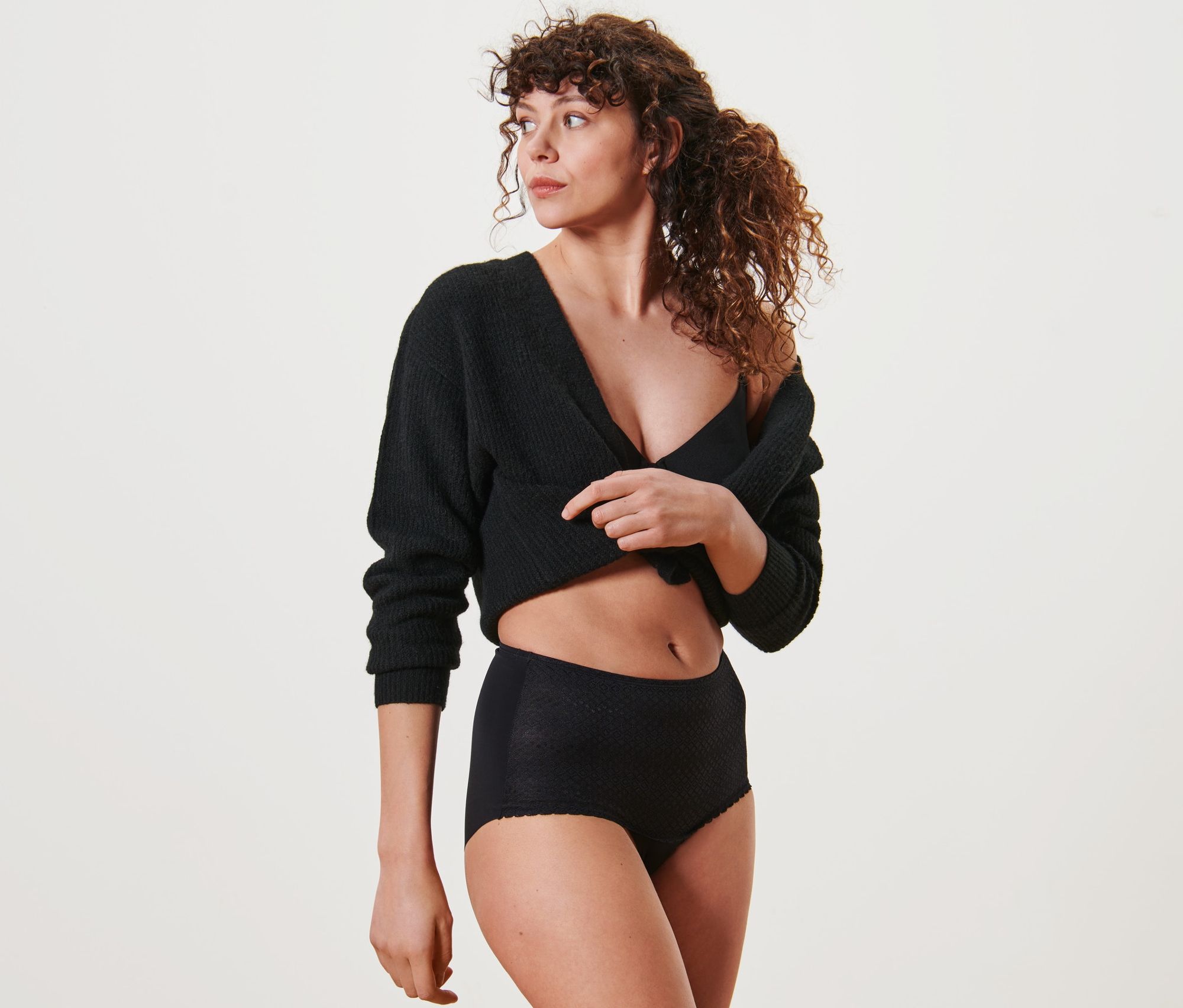 Thumbnail - Tchibo - Highwaist-Panty - Damen - Gr. L - schwarz