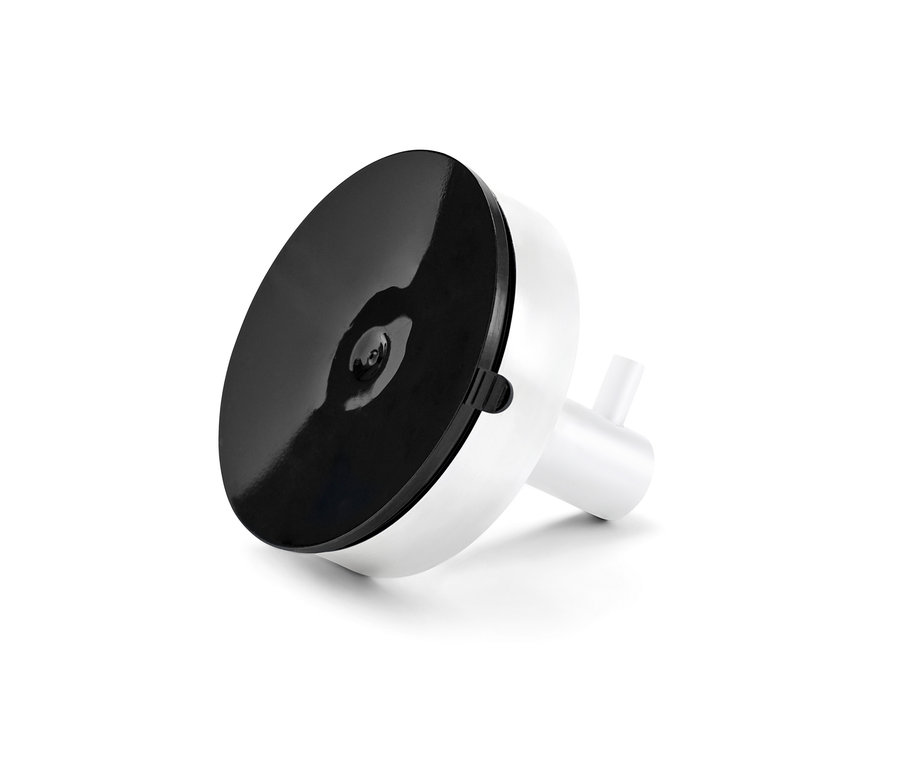 Nahaufnahme eines Hakens mit Saugnapf.