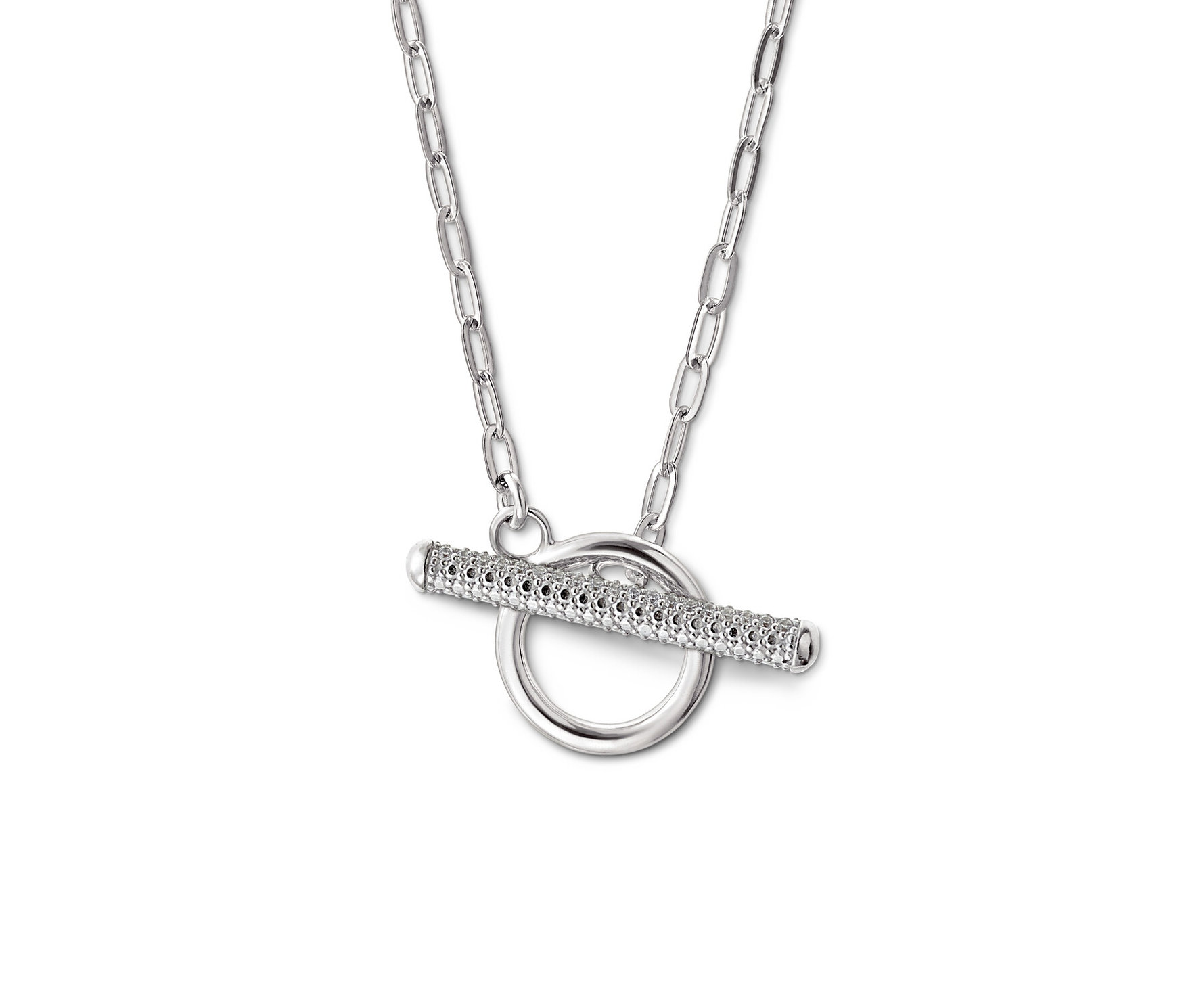 Silber Kette Sparkling T-Bar - silber - silber