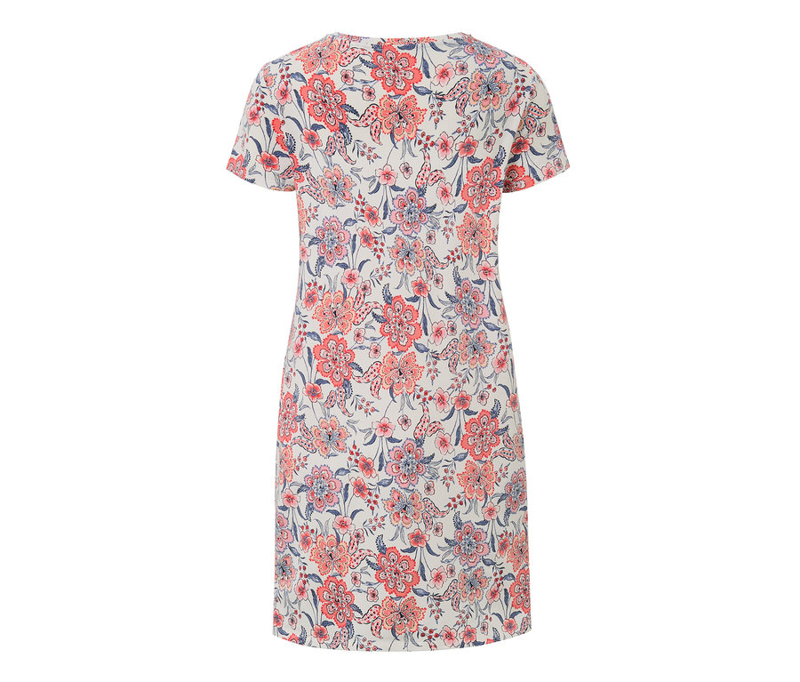 Nachthemd mit Alloverprint aus Korallen- und Blümchenmuster.