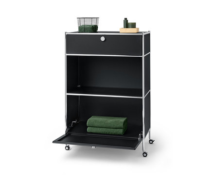 Kommode Metall »CN3« mit 1 Schublade und 1 Klappenfach