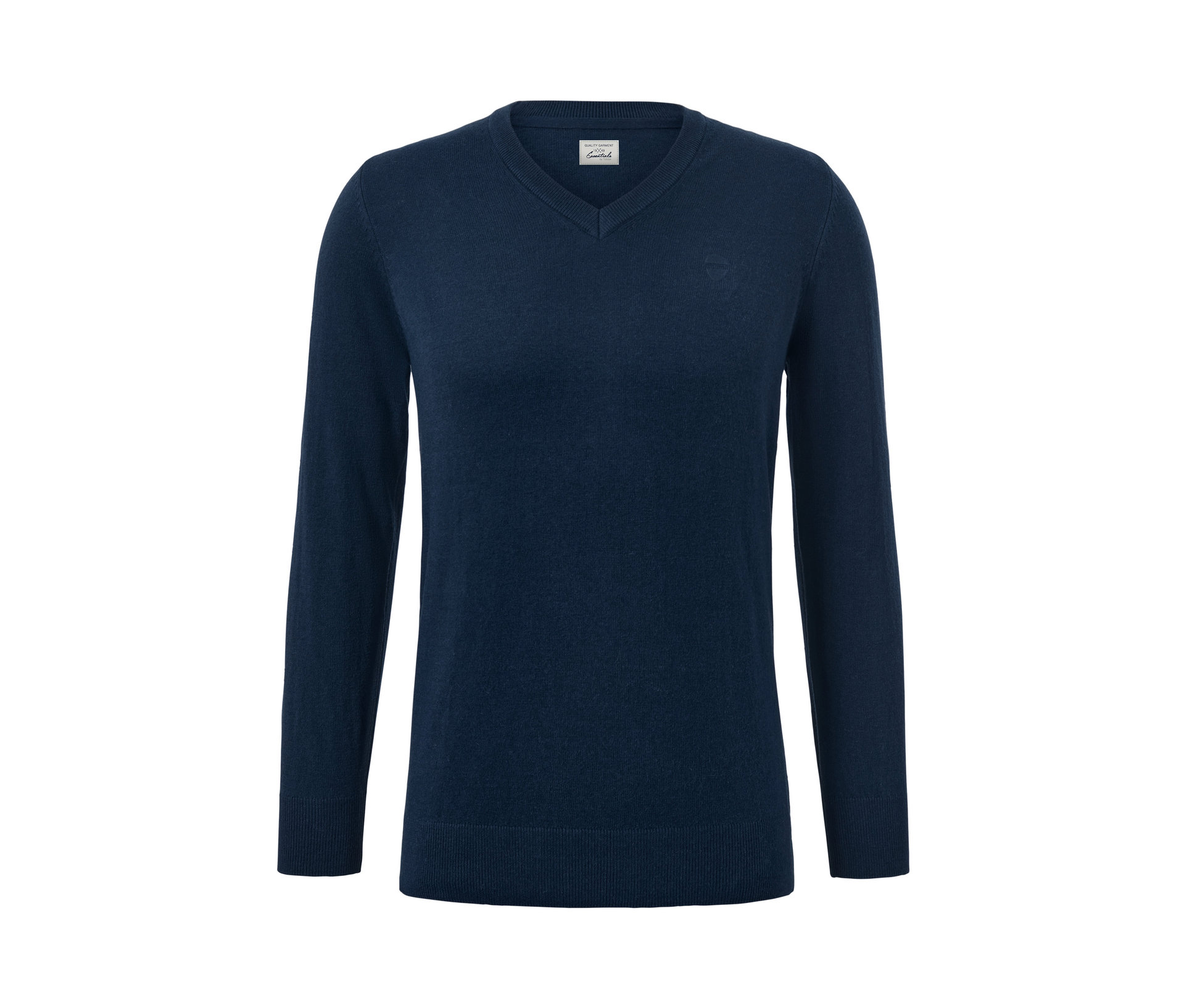 Pullover mit V-Ausschnitt - Herren - Gr. 5XL - dunkelblau - dunkelblau