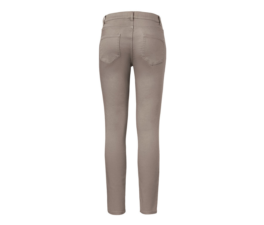 Rückansicht der taupefarbenen Treggings – Fit »Nelly«.