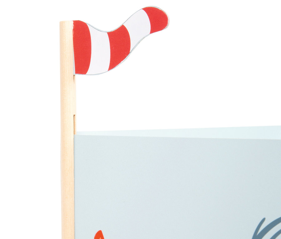 Detailansicht des small foot Angelspiels »4 Friends« mit Meeresbodenmotiv.