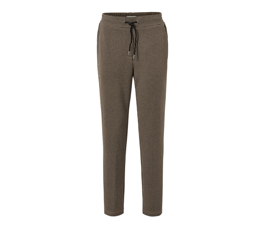 Joggpants mit Hahnentritt-Jacquard.