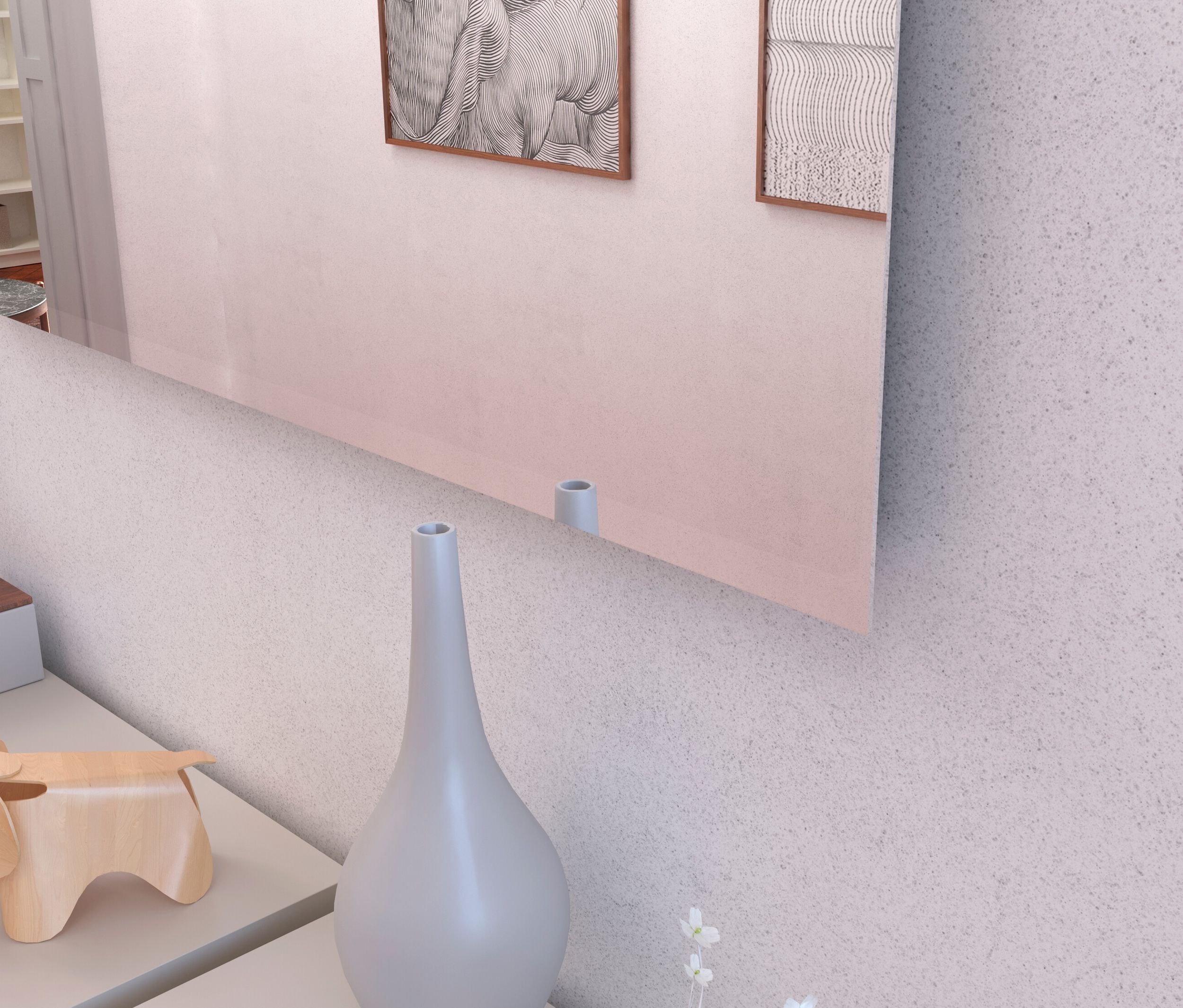 Thumbnail - Tchibo - Universalspiegel - 110x71,5x6,5cm - schwarz - Holz / Glas