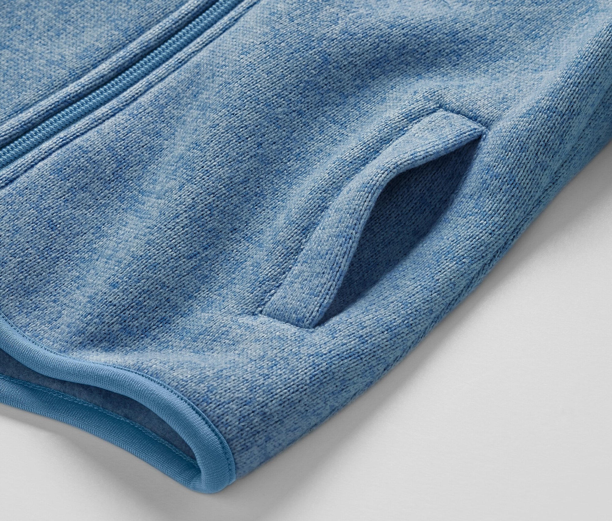 Thumbnail - Tchibo - Kinder-Strickfleecejacke - Herren - Gr. 110/116 - blau