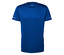 Blaues Kurzarm-T-Shirt.