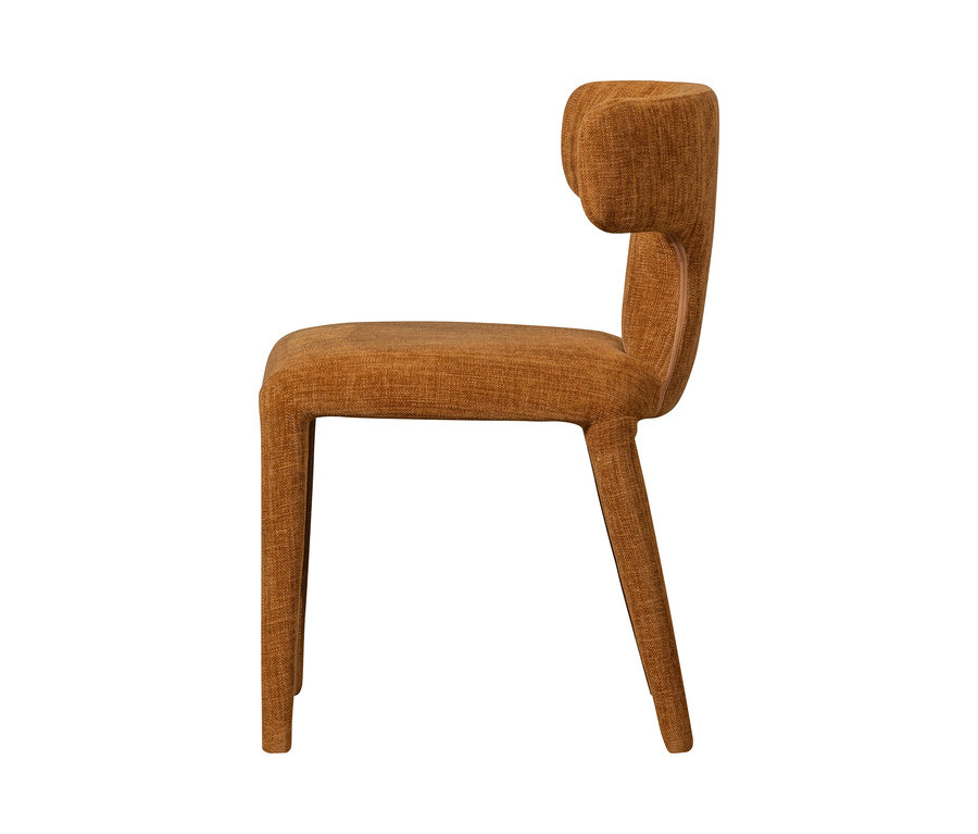 Detailaufnahme eines zimtfarbenen BePureHome Stuhls »Permit« (aus einem 2er-Set).