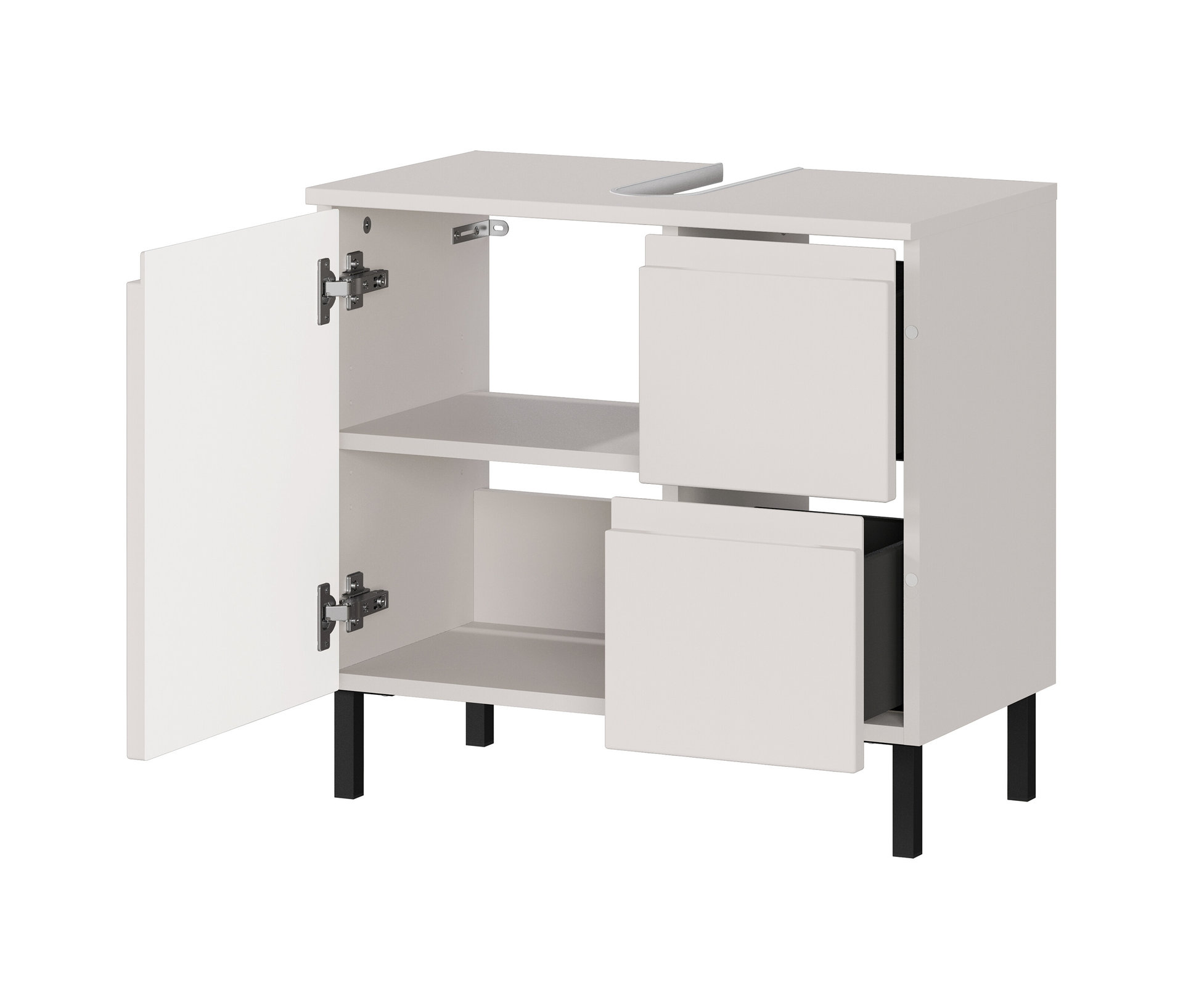 GERMANIA Waschbeckenunterschrank "Scantic" 1 Stk. tlg. mit Siphonausschnitt
