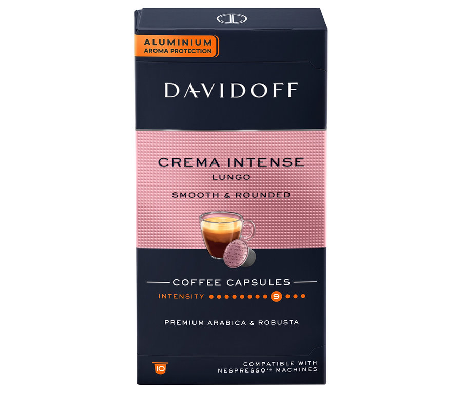 DAVIDOFF CAFÉ Crema Intense Lungo - 10 Kapseln