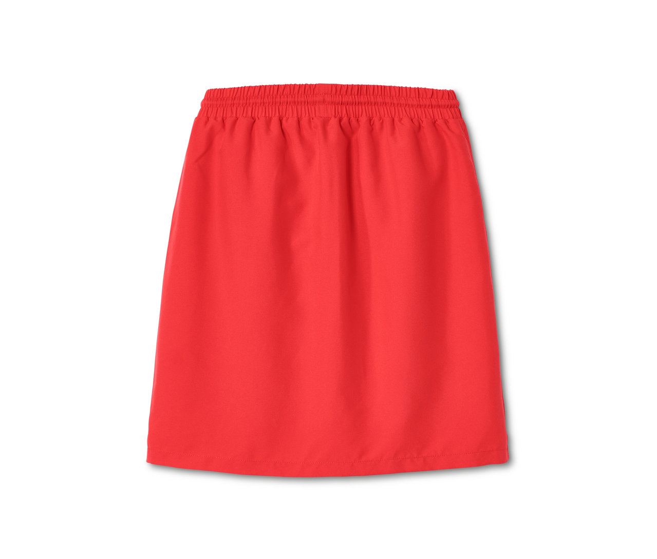 Roter Funktionsrock mit integrierter Hose.