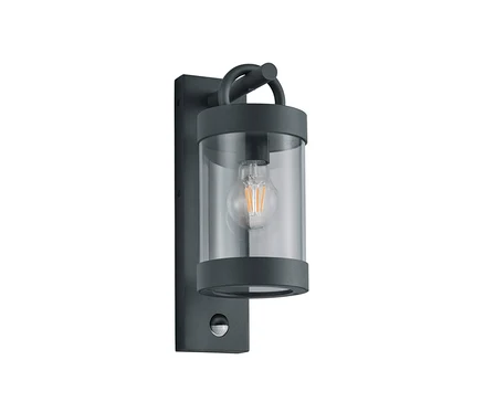 Anthrazitfarbene Trio Outdoor-Wandleuchte »Sambesi«.