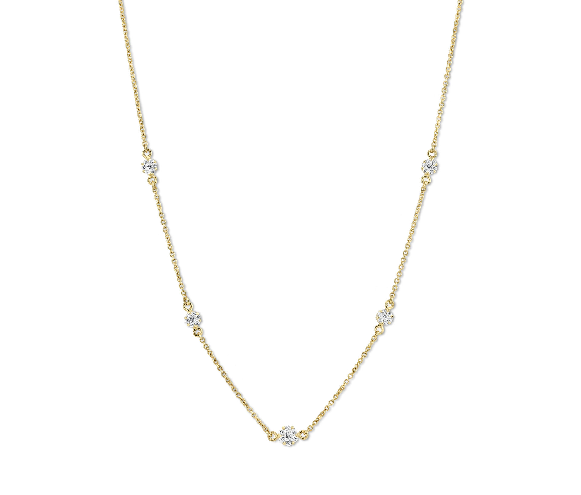 Gold Collier - weiß - weiß