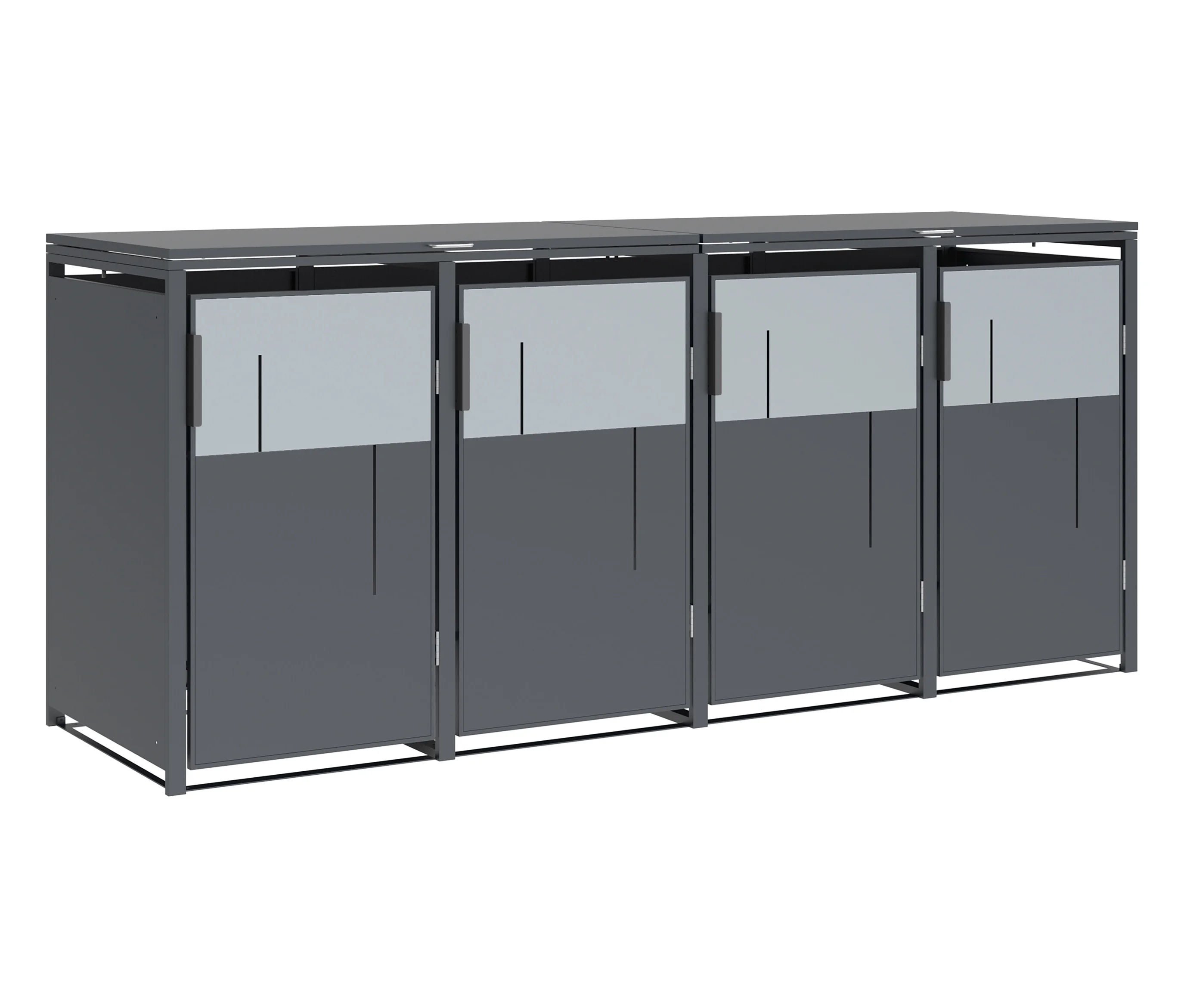 Tchibo - Mülltonnenbox - 265x80x116cm - anthrazit -