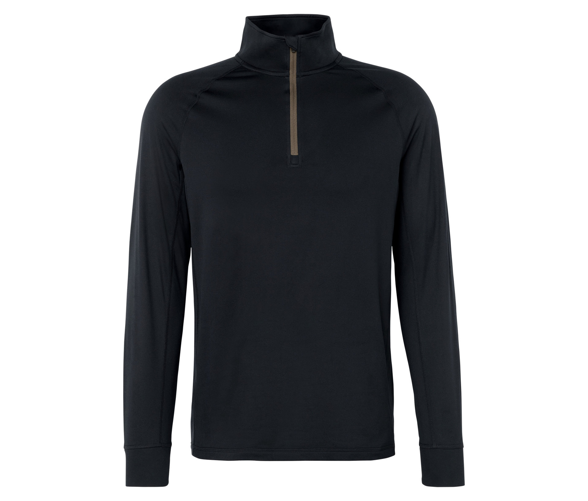 Thermo-Outdoorshirt - Herren - Gr. L - schwarz - schwarz