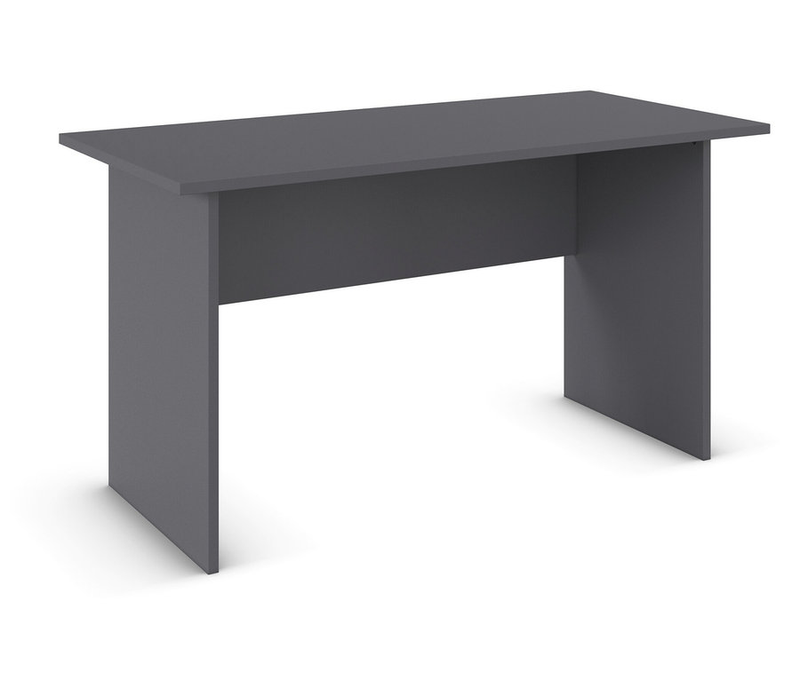 Grau metallic/Eiche Artisan rauch Schreibtisch »Joel«.