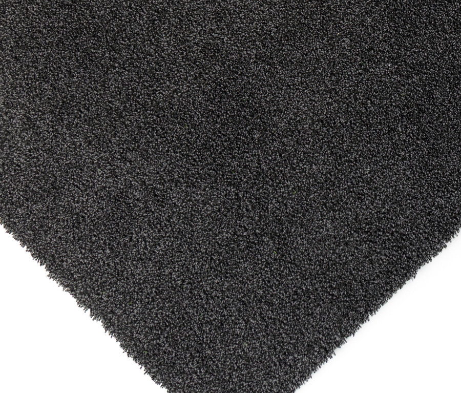 Detailansicht eines anthrazitfarbenen Teppichs »Jane«.