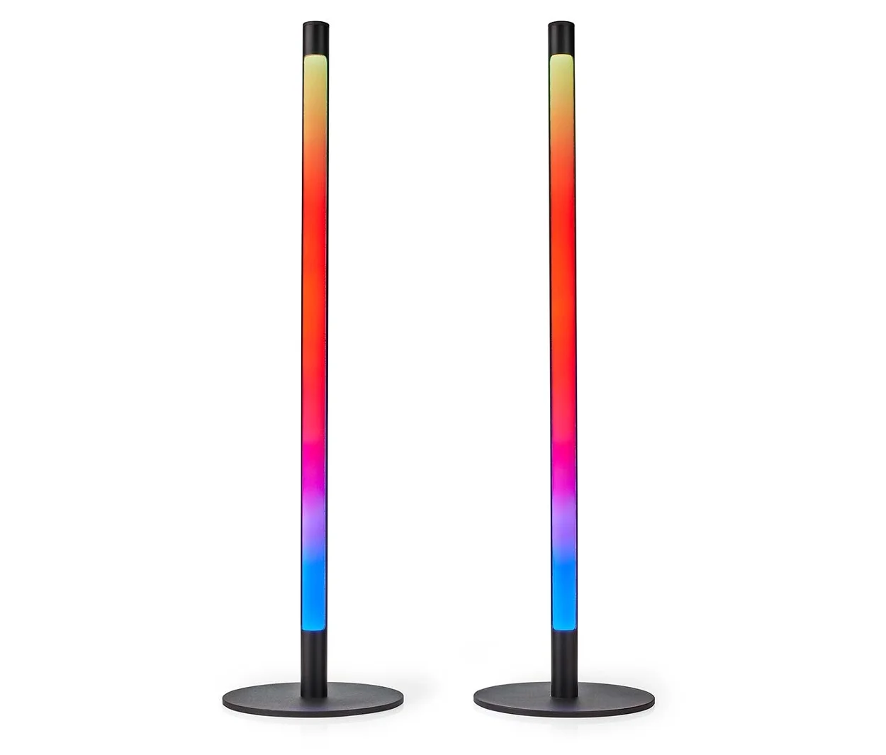 Grau Led-Tischlampen 2 Stück Smart 2700-6500K Höhe 55Cm - Wifild10rgbw - Nedis - Bild 3
