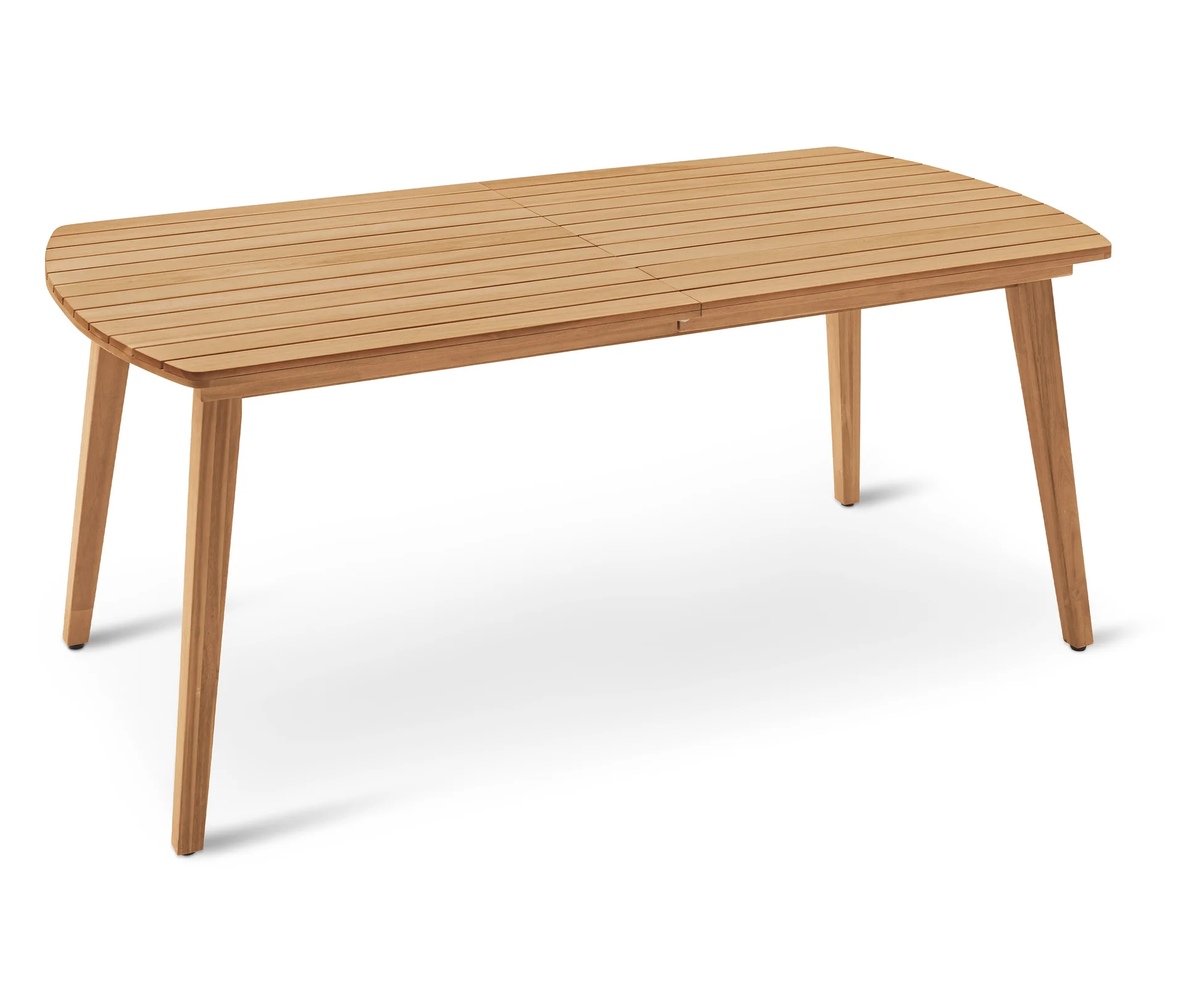 Tchibo - Ausziehbarer Gartentisch mit abgerundeten Fronten - 180x90x74cm - braun -