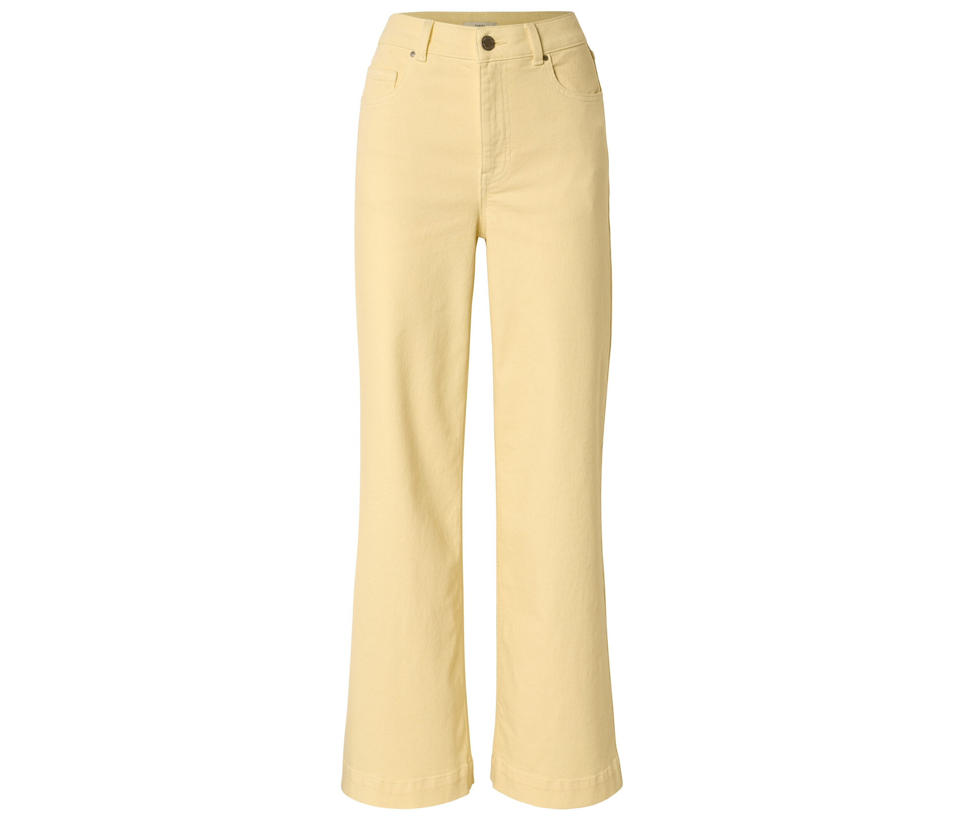 Tchibo - Wide Leg Jeans – Fit »Viki« - Damen - Gr. 48 - gelb