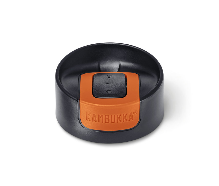 Deckel des Kambukka To-Go-Bechers, Black Chrome.