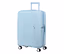 American Tourister Hartschalen-Koffer »Soundbox« Spinner in Pastellblau, mittel, mit ausziehbarem Griff und vier Rollen.