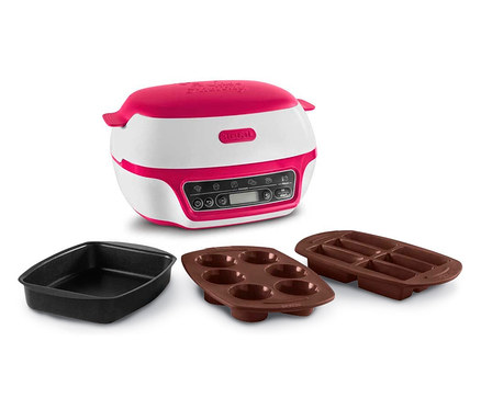 Tefal Brot- und Kuchenbackautomat/Mini-Ofen "Cake Factory" mit drei Backformen.