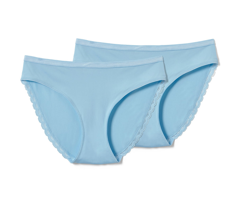 Zwei hellblaue Jazzpants.